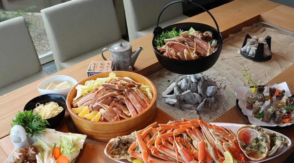囲炉裏を囲んでの部屋食
