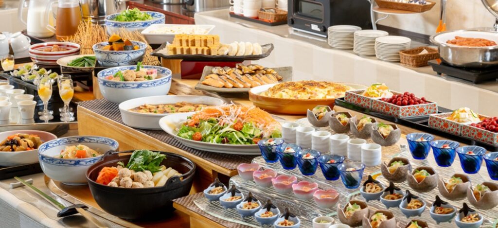 朝食ビュッフェ
