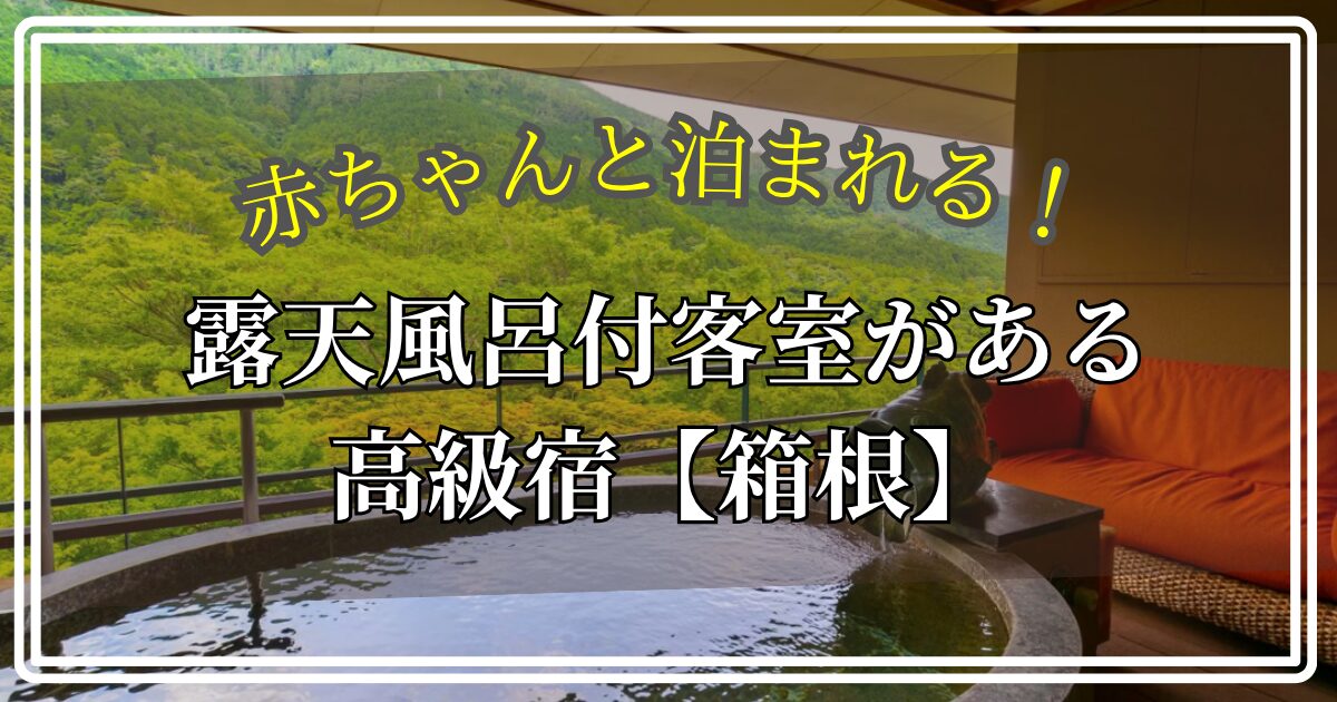 赤ちゃん 露天風呂 高級 箱根 子連れ 迷惑