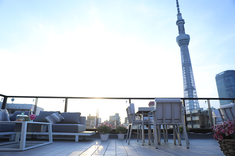 SOLA HOTEL 屋上スカイツリービューテラス