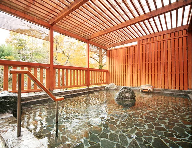 和銅鉱泉 薬師の湯 ゆの宿 和どう　露天風呂