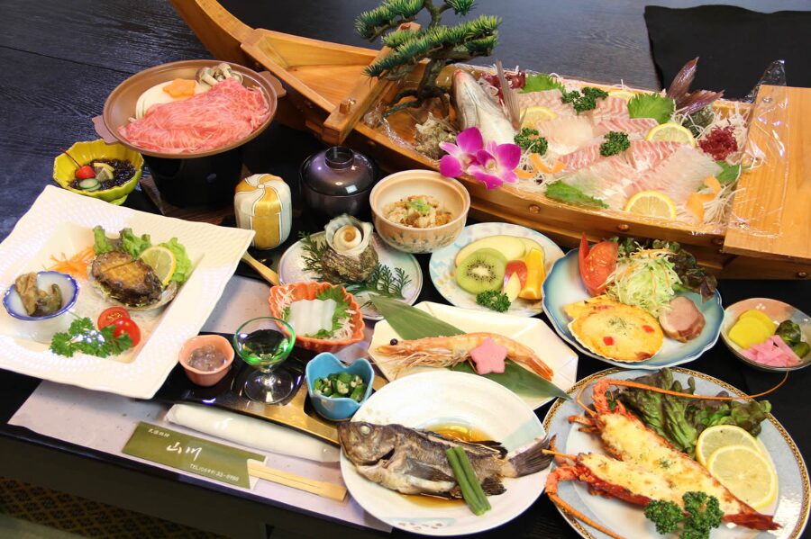 民宿旅館 山川 料理一例