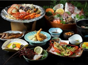 海女の宿 ひょうすけ 料理一例