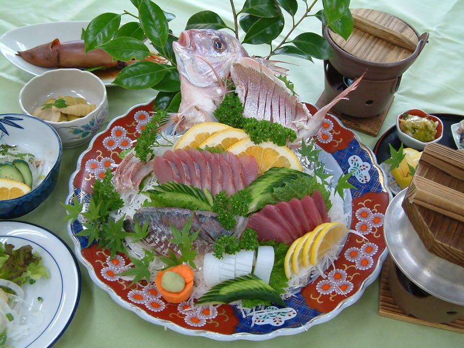 民宿 青岬 食事一例