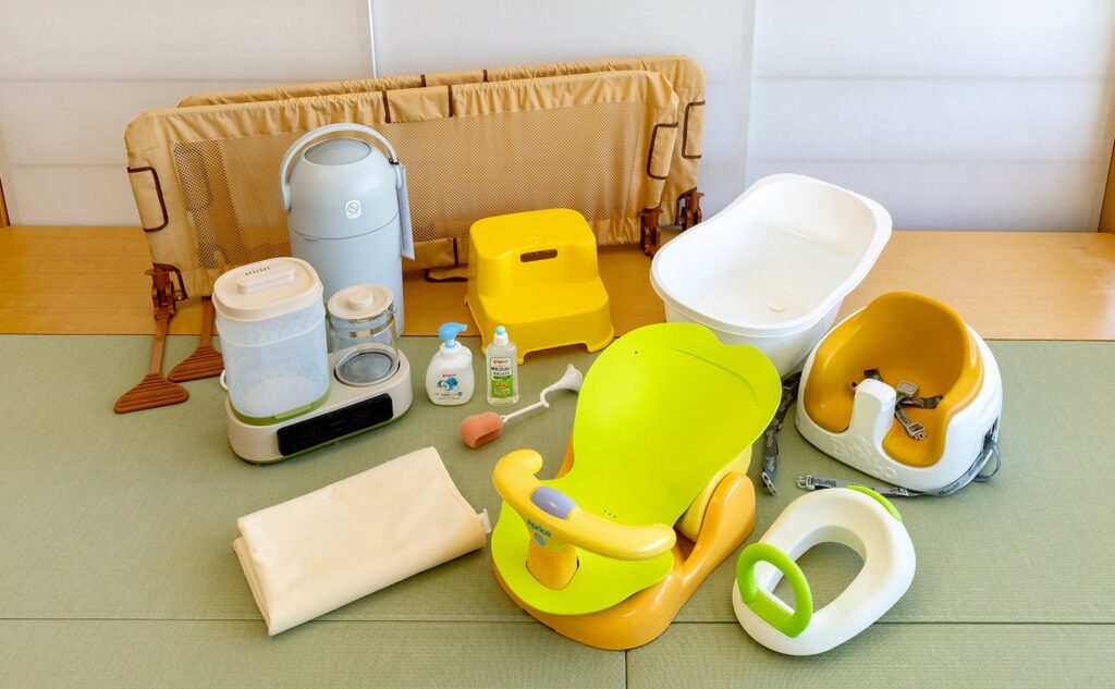 白良荘 子ども用 貸し出し用品