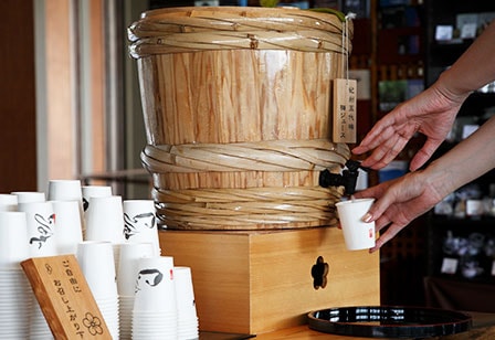 浜千鳥の湯海舟 ウェルカムドリンク