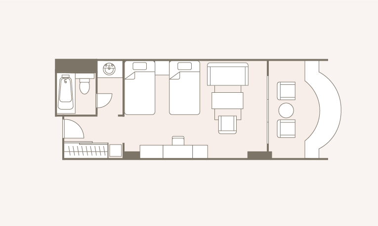 スーペリアツインの間取り