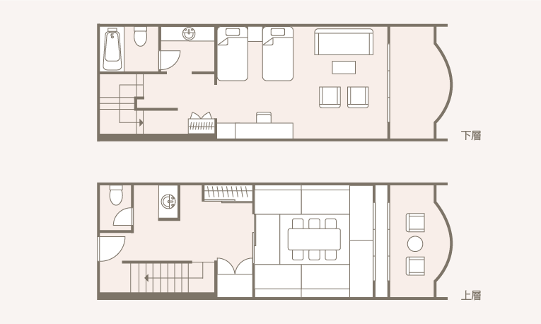 メゾネットCの間取り