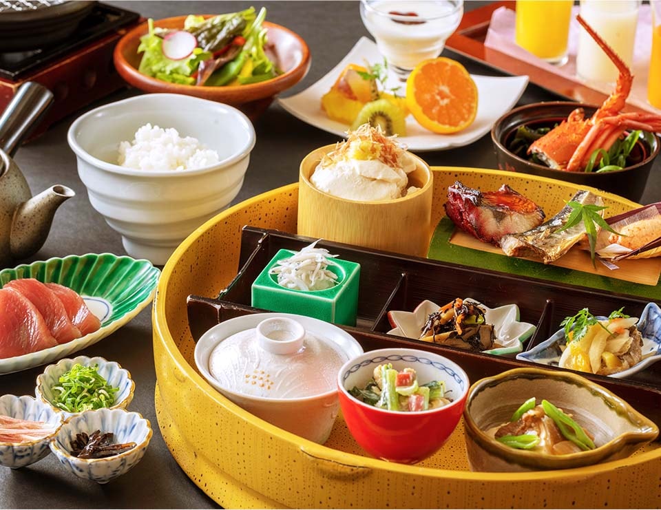 浜千鳥の湯海舟 朝ごはん 和定食