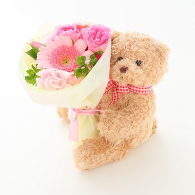 たまゆらの里 花束 くま