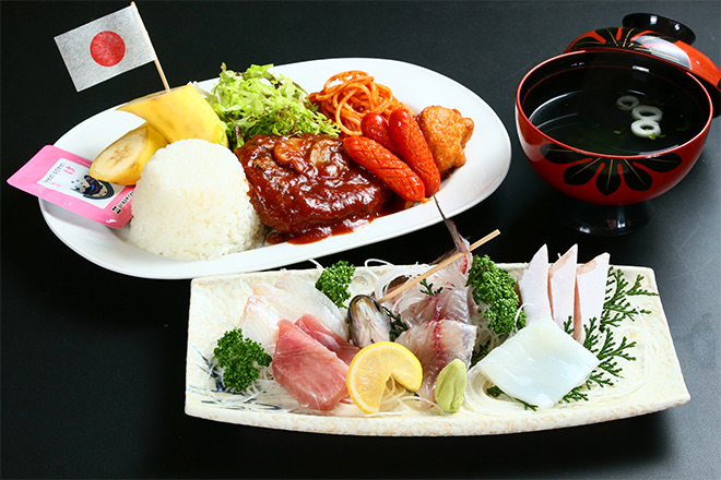 子ども用メニュー　漁師民宿まきの