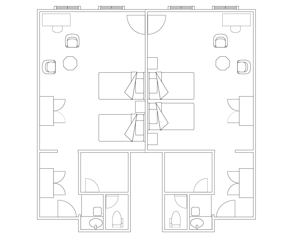 コネクティングルーム ホテルヨーロッパ