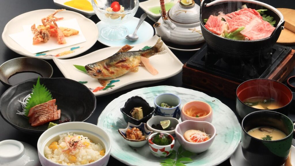 会席料理の一例