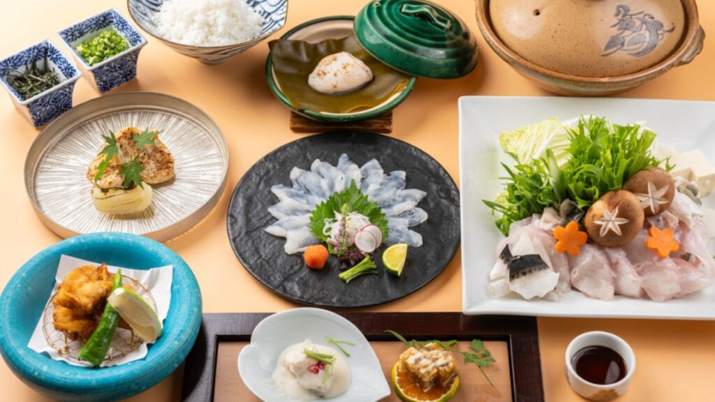 会席料理の一例