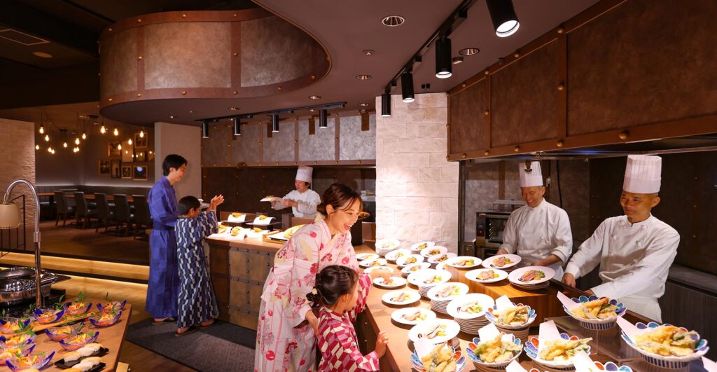 大江戸温泉premium熱海 料理 バイキング