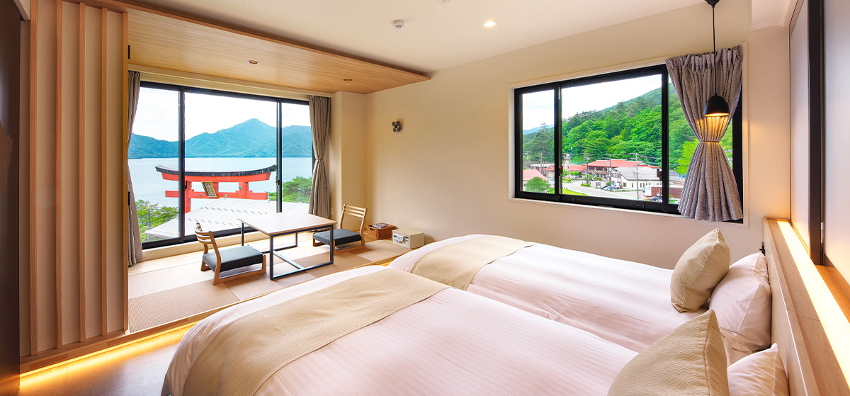 日光中禅寺湖温泉 ホテル花庵　和モダンルーム