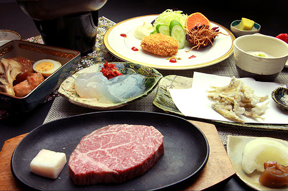 夕食一例 湯流里