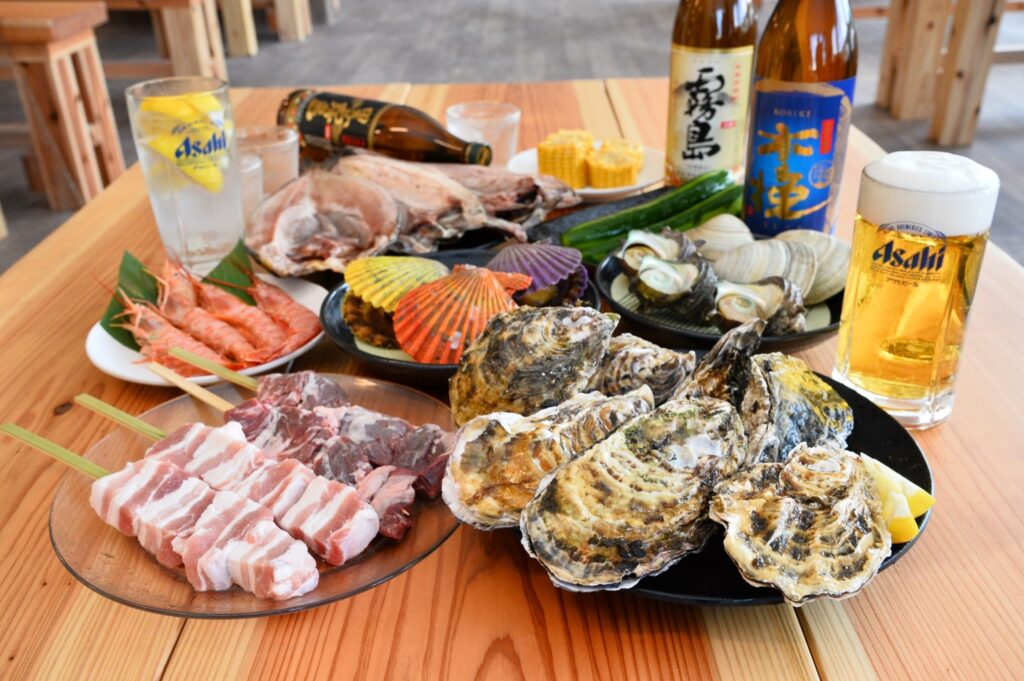 青島フィッシャーマンズ・ビーチサイドホステル＆スパ　牡蠣小屋