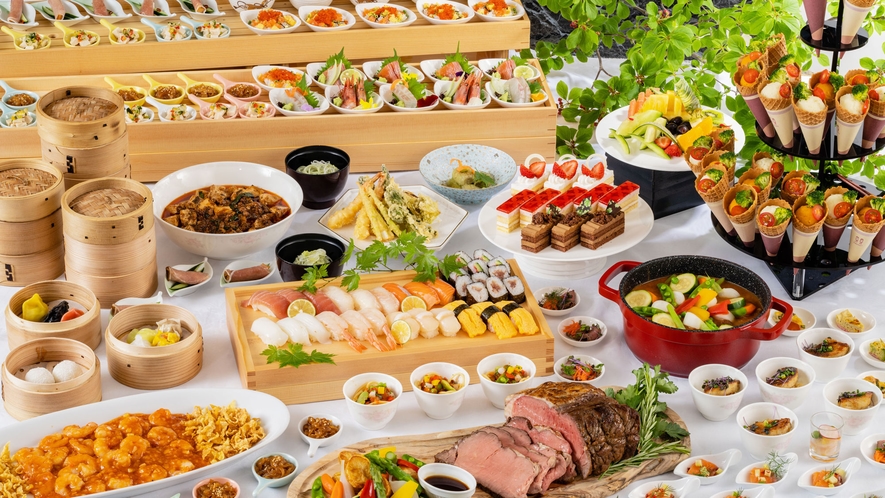 あてま高原リゾート　ベルナティオ　夕食ビュッフェの1例