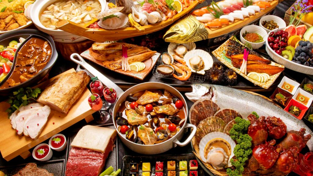 浄土ヶ浜パークホテル 夕食ビュッフェ