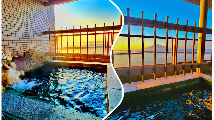 露天風呂　ホテル礼文