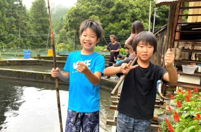 民宿 いわな荘　釣り
