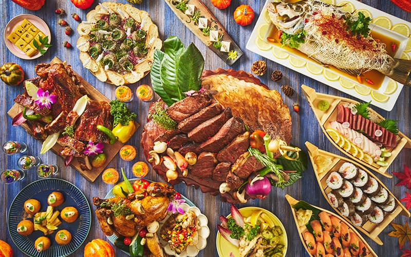 シェラトン沖縄サンマリーナリゾート ダイニングルームセンス 夕食の1例