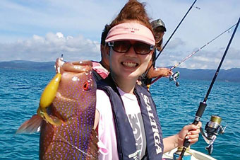 フサキビーチリゾート ホテル＆ヴィラズ 船釣りの様子