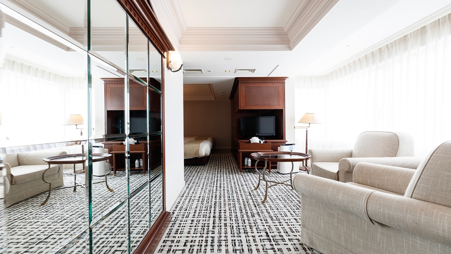 金沢ニューグランドホテル プレミア コーナーデラックスツイン 姿見鏡